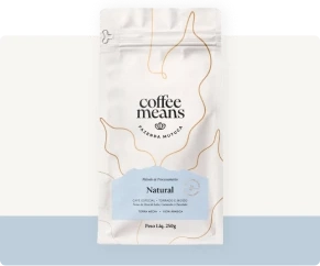 Café com método de processamento Natural